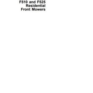 john deere f525 service manual