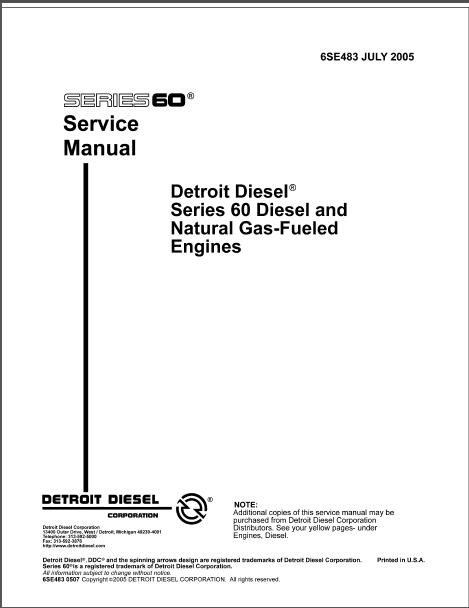 detroit diesel series 60 service manual