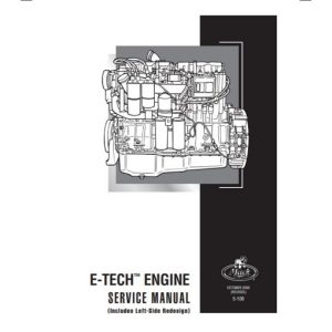 2000 Mack E7 E-Tech Engine Service Manual