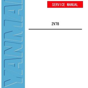 Yanmar Industrial Diesel Engine 2V78 Service Manual