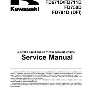Kawasaki FD671D,FD711D,FD750D,FD791D Service Manual