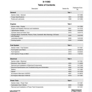 Case 1840 Service Repair Manual