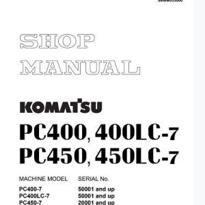 Komatsu Pc400lc-7, Pc450lc-7 Excavator Shop Manual