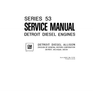 Detroit Diesel Series 53 Service Manual
