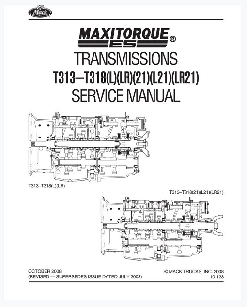 Mack Maxitorque T313 T318 Transmission Service Manual RepairManualus
