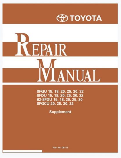 Toyota 8FGU25 Forklift Service Manual : RepairManualus