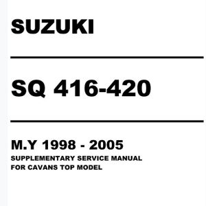1998-2005 Suzuki Grand Vitara Service Manual