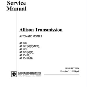 Allison Transmission AT 540,AT 545,AT 1542P Service Manual