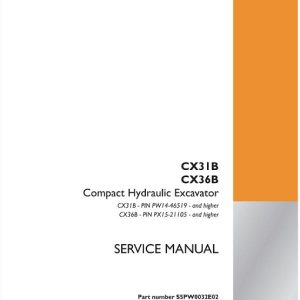 Case Cx31b Cx36b Service Manual