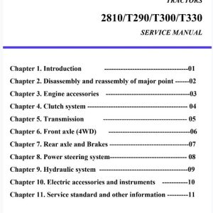 TYM T290 T300 T330 Service Manual