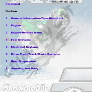 2010 Arctic Cat Snowmobile Service Manual