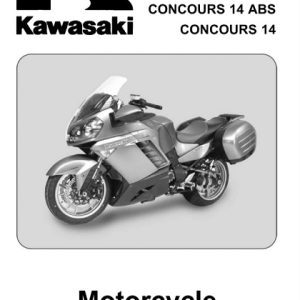 2008 Kawasaki ZG1400 1400GTR Concours14 ABS Concours14 Service Manual