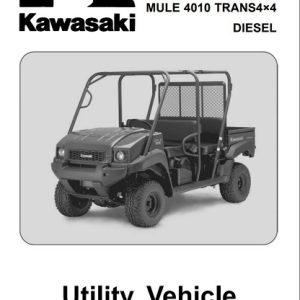 2009-2012 Kawasaki MULE 4010 TRANS 4×4 Diesel Service Manual