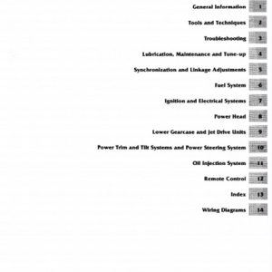 1990-1997 Mercury Mariner Outboard 75hp-275hp Service Manual