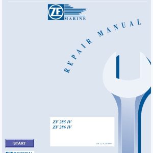 ZF Marine ZF 285 IV, ZF 286 IV Service Repair Manual