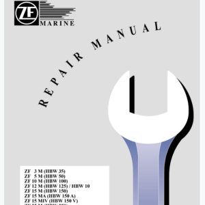 ZF Marine ZF3M, ZF5M, ZF10M, ZF12M, ZF15M, ZF15MA, ZF15MIV, ZF25M, ZF25MA, ZF30M Service Repair Manual