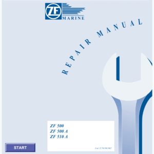 ZF Marine ZF 500, ZF 500 A, ZF510 A Service Repair Manual