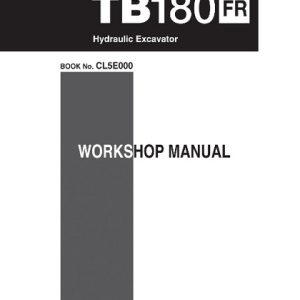 Takeuchi TB180FR Hydraulic Excavator Service Manual
