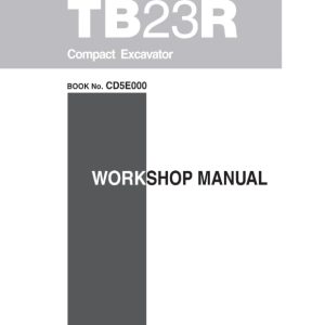 Takeuchi TB23R Compact Excavator Service Manual