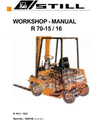 Still R70-15, R70-16 Forklift Service Repair Manual