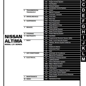 2006 Nissan Altima Service Repair Manual