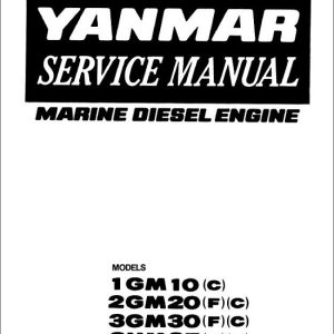 Yanmar 1GM10, 2GM20, 3GM30, 3HM35 Marine Diesel Engine Service Manual