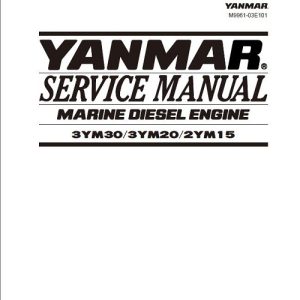 Yanmar 3YM30 3YM20 2YM15 Marine Diesel Engine Service Manual