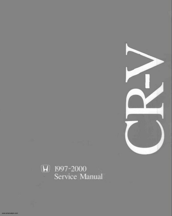 1997-2001 Honda CRV RD1 RD2 RD3 Service Manual