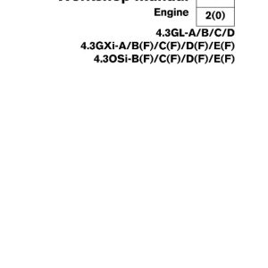 Volvo Penta 4.3 GL Engine Service Repair Manual