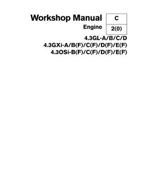 Volvo Penta 4.3 GL Engine Service Repair Manual