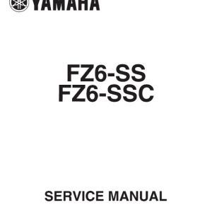 2004 Yamaha FZ6-SS FZ6-SSC Service Repair Manual