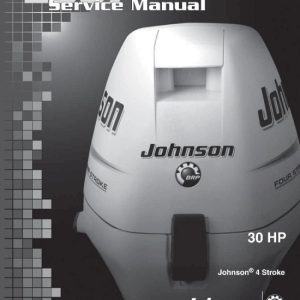 2007 Johnson Evinrude 30 HP 4-Stroke Outboard Service Manual