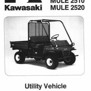 Kawasaki Mule 2510 2520 Utility Vehicle Service Manual