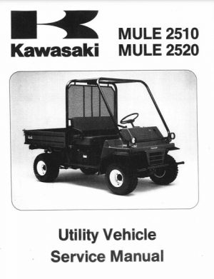 Kawasaki Mule 2510 2520 Utility Vehicle Service Manual