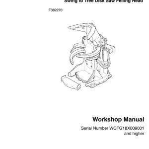 Timberjack FG18 Swing to Tree Disk Saw Felling Head Technical Manual