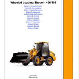 JCB 406, 409 Wheeled Loading Shovel Service Repair Manual