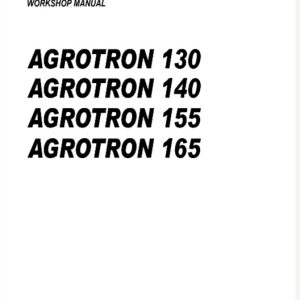 Deutz Fahr Agrotron 130,140 ,155, 165 Tractor Workshop Manual