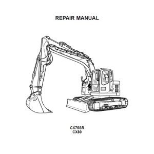 Case CX75SR,CX80 Crawler Excavators Service Manual