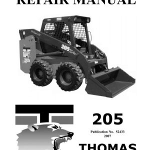 Thomas 205 Skid Steer Loader Service Repair Manual
