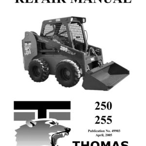 Thomas 250 255 Skid Steer Loader Service Manual