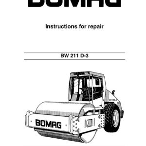 Bomag BW 211 D-3 Single drum wheel drive vibratory roller Service Manual