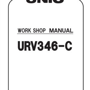 Furukawa Unic URV346-C Series Hydraulic Crane Service Manual