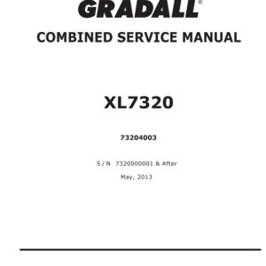 Gradall XL7320 Hydraulic Excavator Service Manual