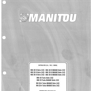 Manitou msi 20 msi 35,mh 20 mh 25 Service Manual