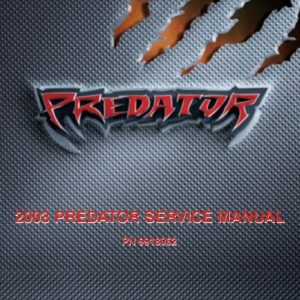 2003 Polaris Predator 500 ATV Service Repair Manual