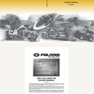 2003 Polaris Trail Boss 330 ATV Service Repair Manual