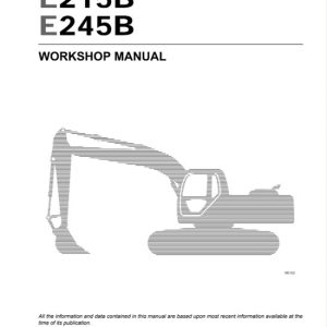 New Holland Kobelco E215B, E245B Crawler Excavator Workshop Manual