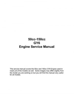 Gy6 50cc-150cc Scooter Service Repair Manual