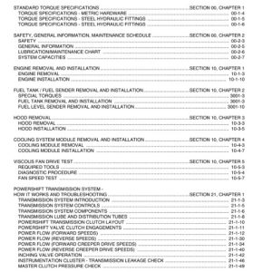 New Holland T8010 T8020 T8030 T8040 Tractor Service Manual