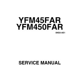 2003-2006 Yamaha Kodiak Yfm 450 Service Manual